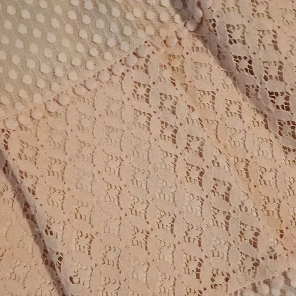 🔥🔥Eliza J blush Easter teared pleated lace skirt pockets 2 - Picture 3 of 16